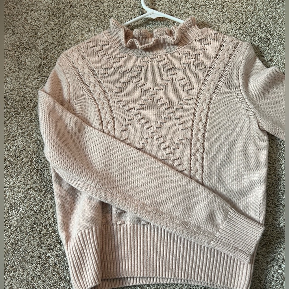 Cute pink sweater knitted